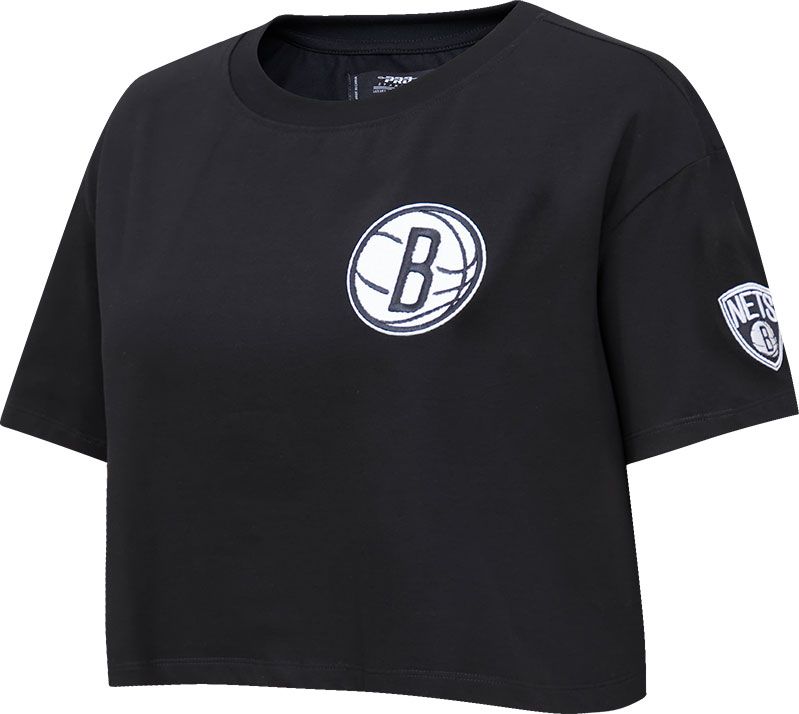 Pro Standard Women's Brooklyn Nets Black Boxy T-Shirt product image