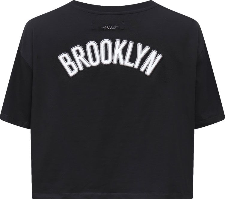 Pro Standard Women's Brooklyn Nets Black Boxy T-Shirt product image