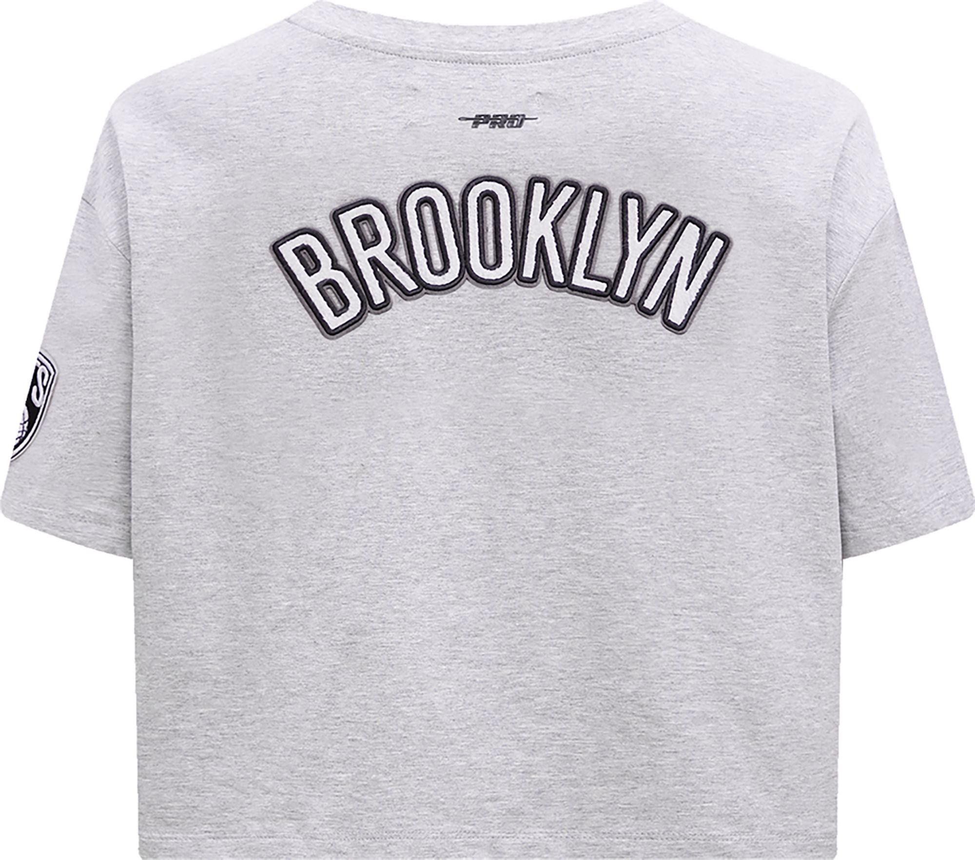 Pro Standard Women's Brooklyn Nets Grey Boxy T-Shirt product image