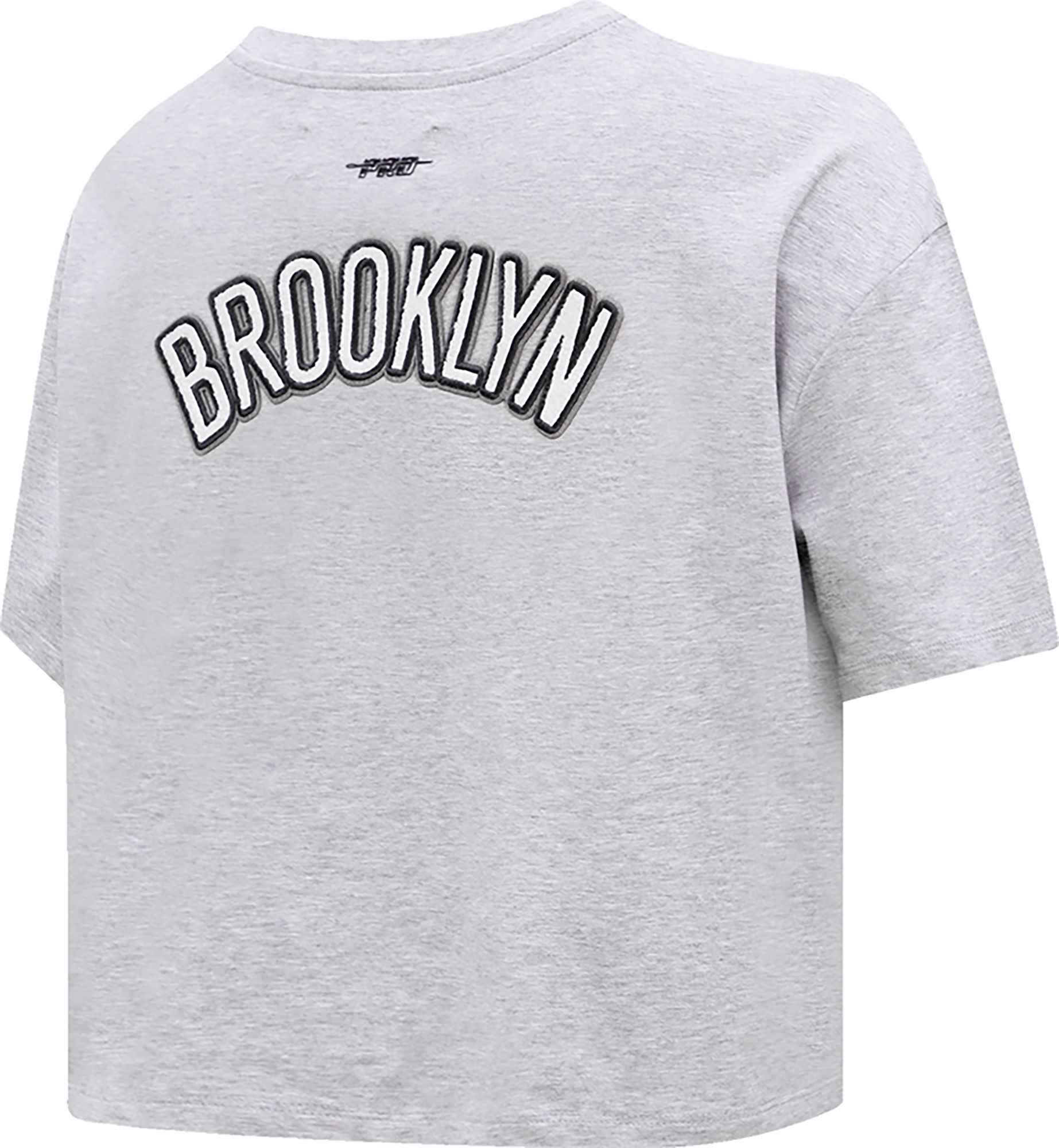 Pro Standard Women's Brooklyn Nets Grey Boxy T-Shirt product image