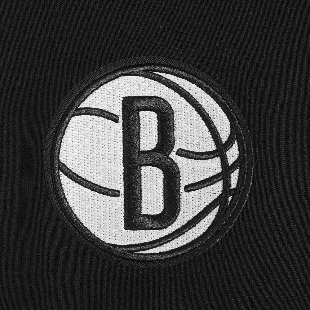 Pro Standard Women's Brooklyn Nets Black Wingspan Fleece Crewneck Sweatshirt product image