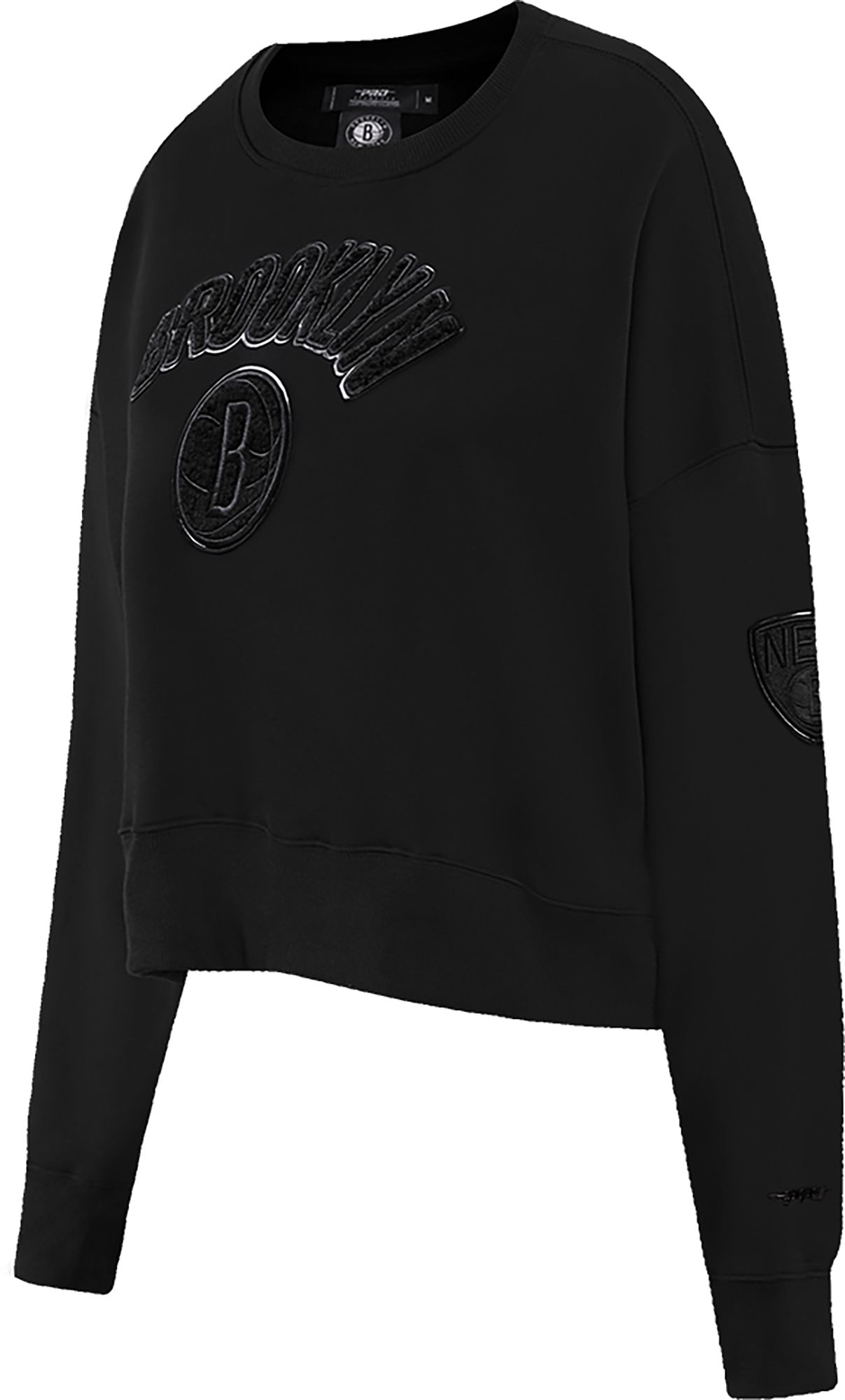 Pro Standard Women's Brooklyn Nets Black Fleece Crewneck Sweater product image