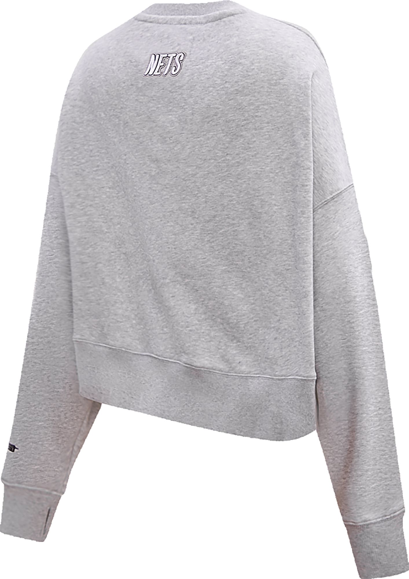 Pro Standard Women's Brooklyn Nets Grey Fleece Crewneck Sweater product image