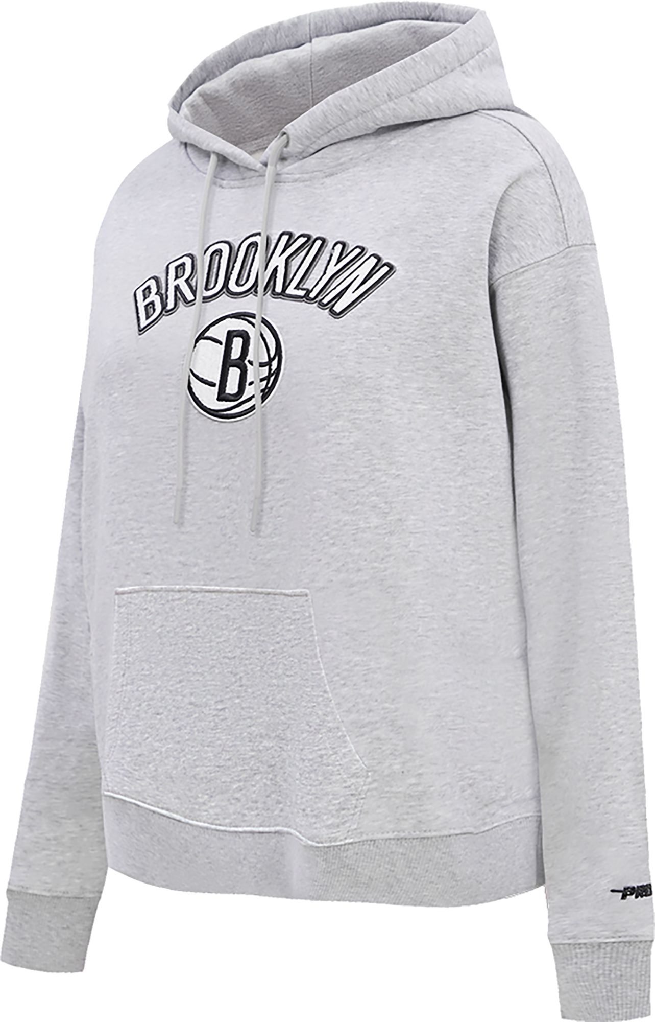 Pro Standard Women's Brooklyn Nets Grey Fleece Pullover Hoodie product image