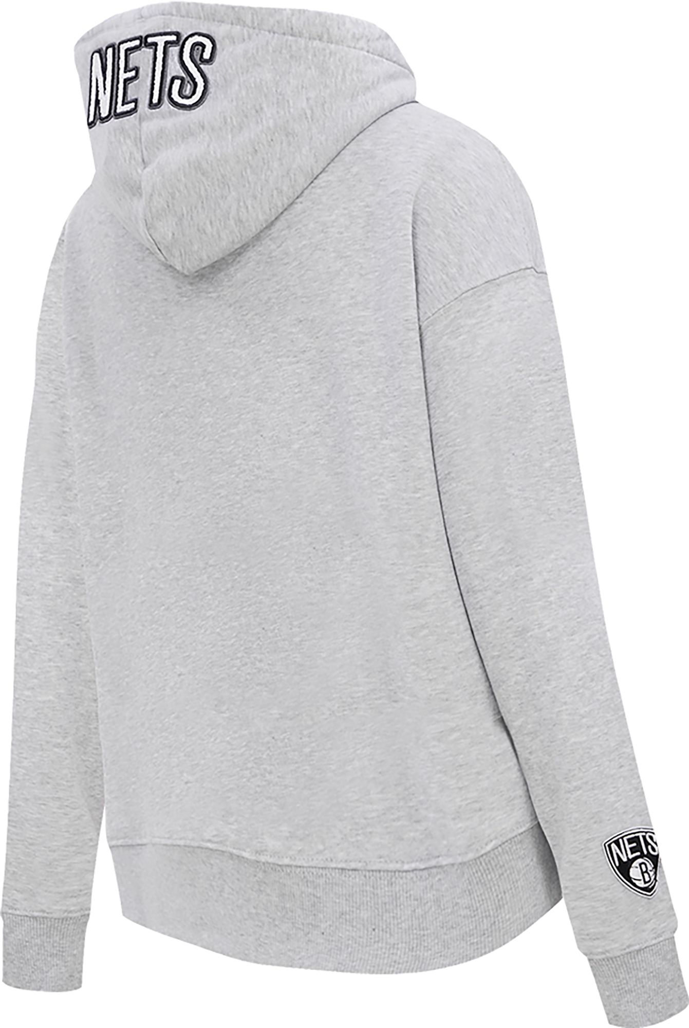 Pro Standard Women's Brooklyn Nets Grey Fleece Pullover Hoodie product image
