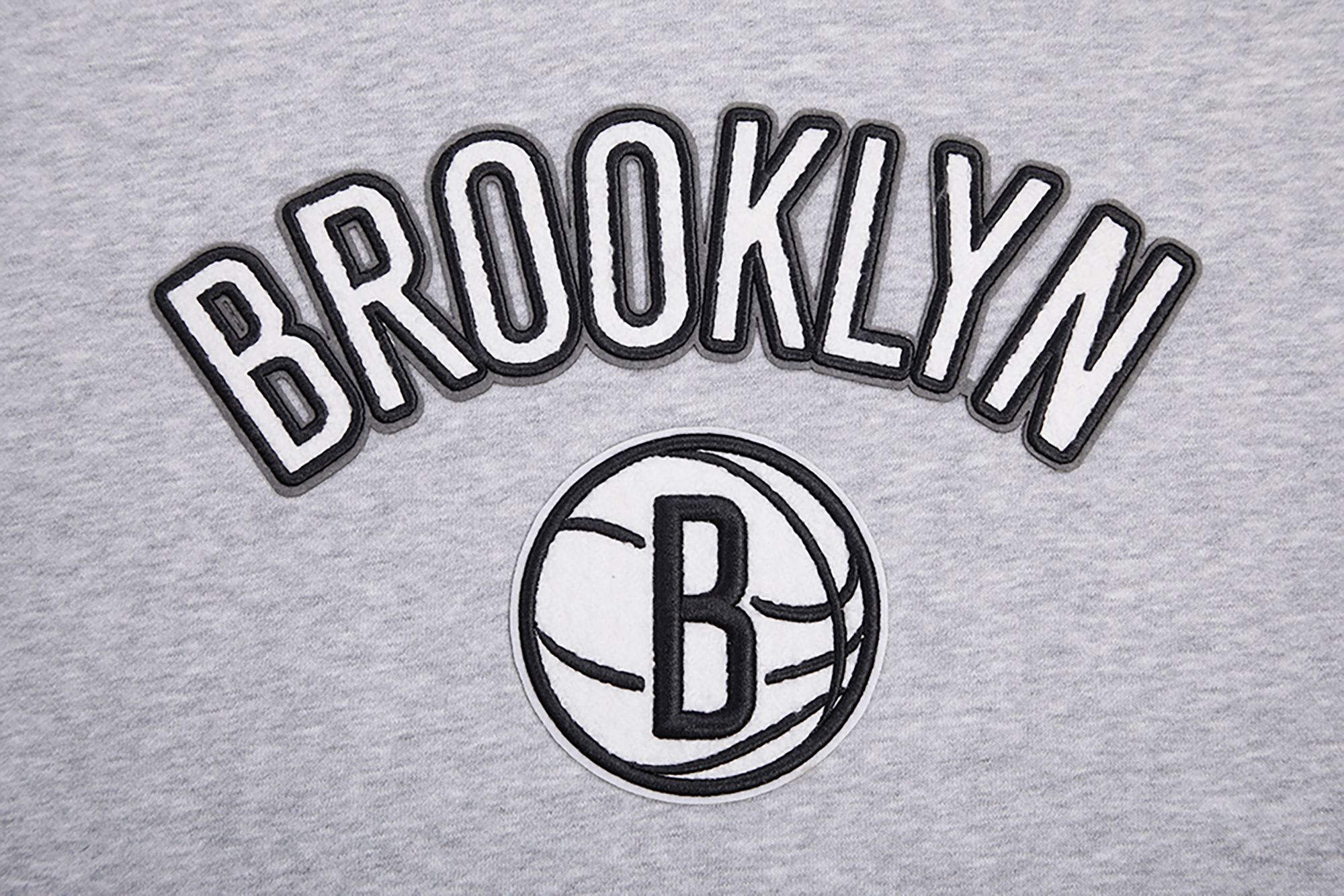 Pro Standard Women's Brooklyn Nets Grey Fleece Pullover Hoodie product image