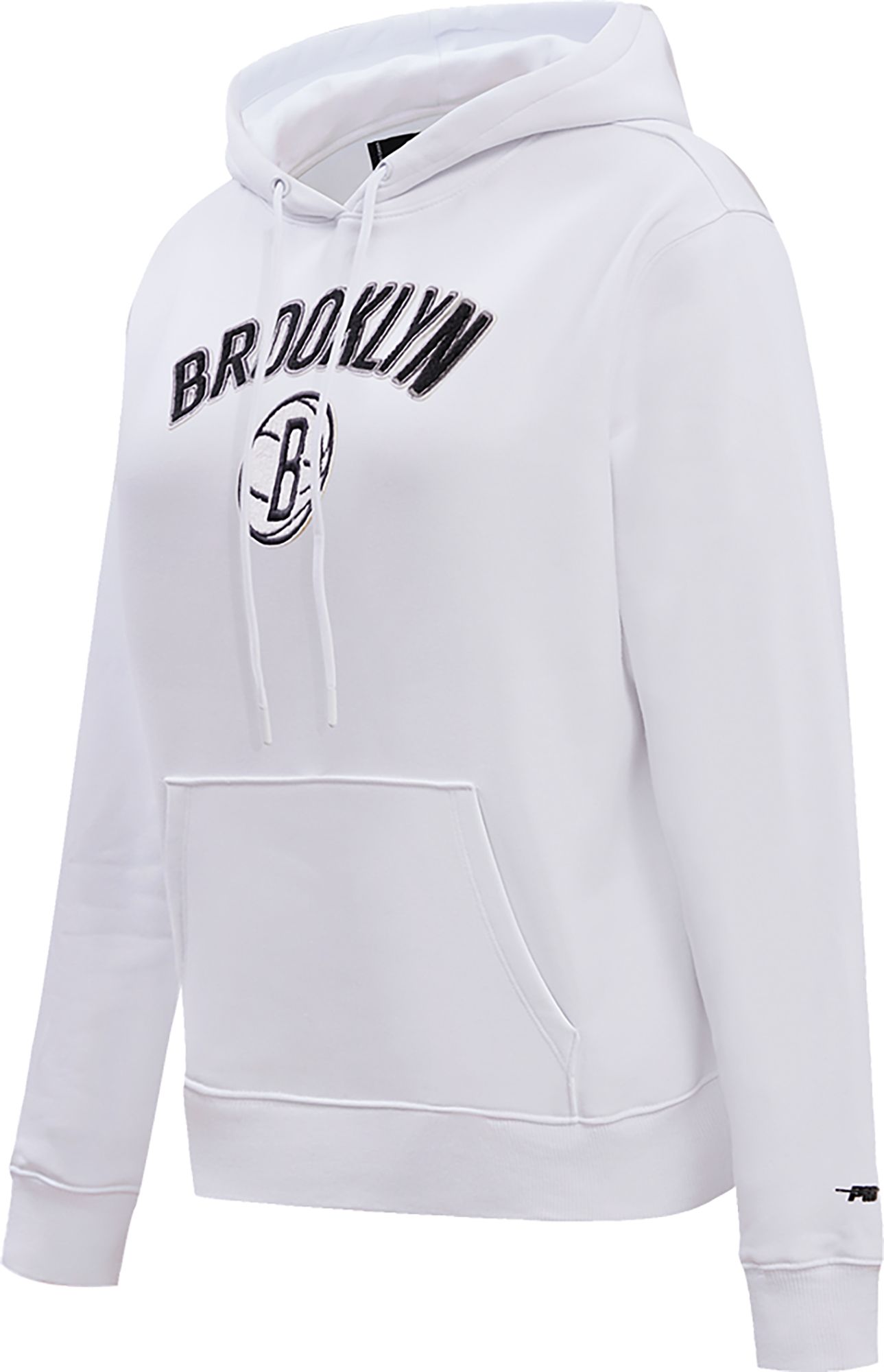 Pro Standard Women's Brooklyn Nets White Fleece Pullover Hoodie product image