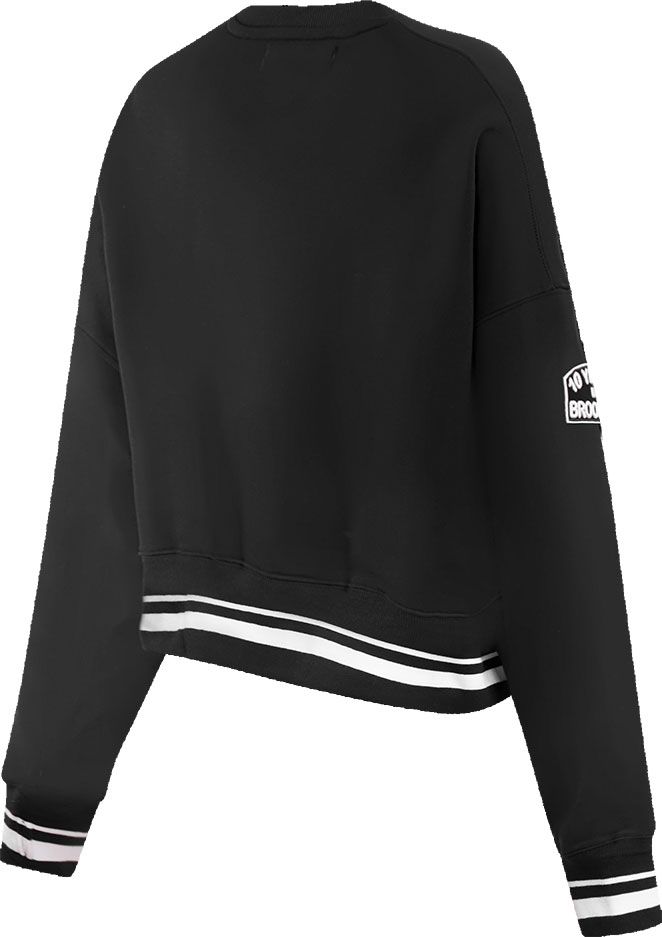 Pro Standard Women's Brooklyn Nets Ribbed Crewneck Sweatshirt product image