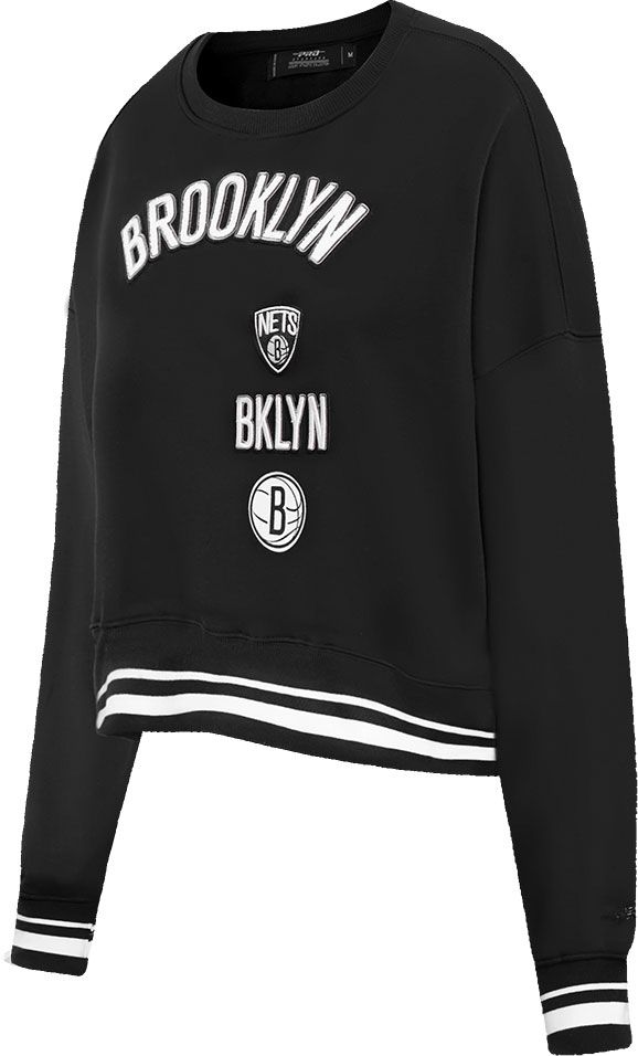 Pro Standard Women's Brooklyn Nets Ribbed Crewneck Sweatshirt product image