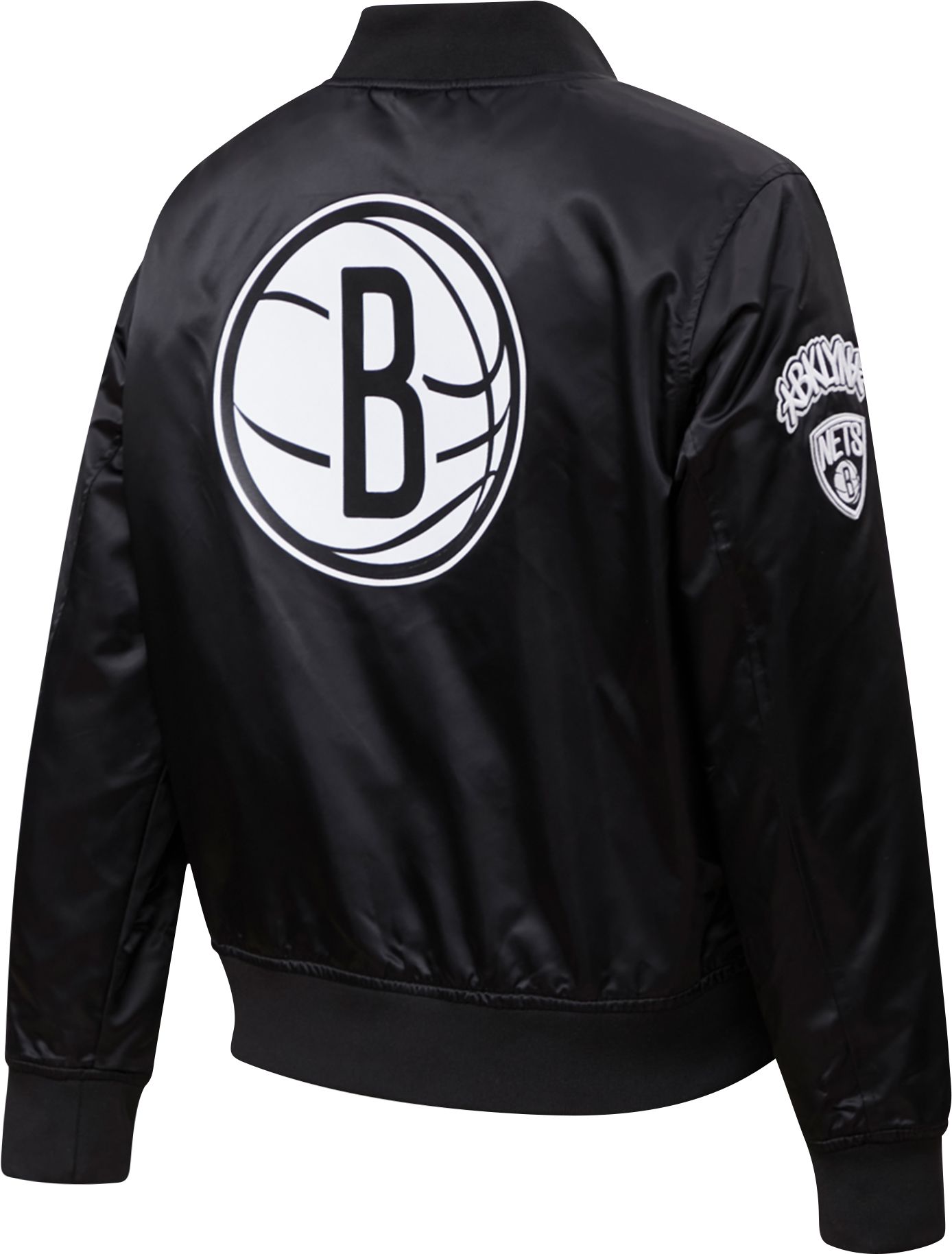 Pro Standard Women's Brooklyn Nets Black Classic Satin Jacket product image