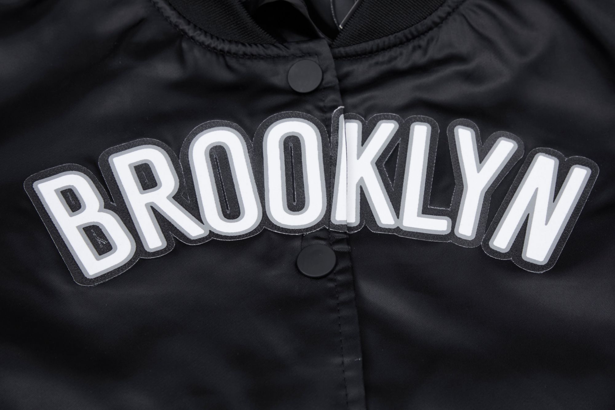 Pro Standard Women's Brooklyn Nets Black Classic Satin Jacket product image
