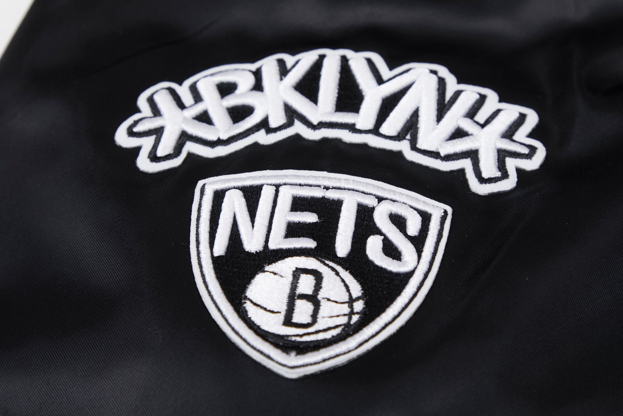 Pro Standard Women's Brooklyn Nets Black Classic Satin Jacket product image