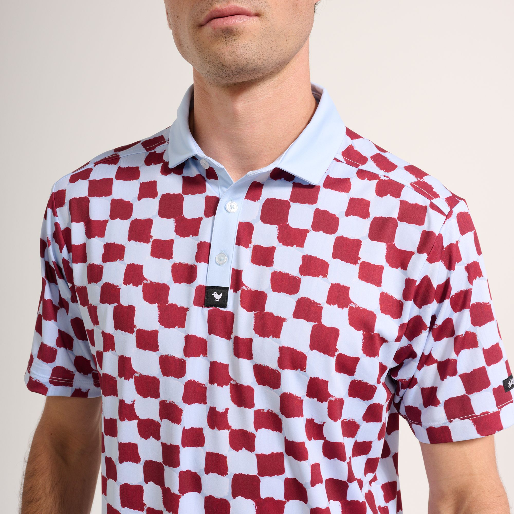 Bad Birdie Men's Check Mate Polo