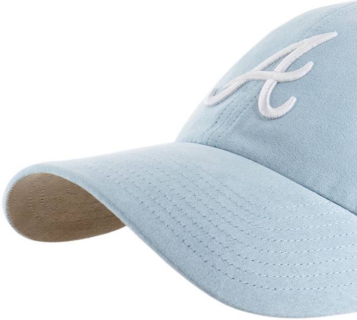 47 Adult Atlanta Braves Blue Batting Practice Suede Clean Up Adjustable Hat