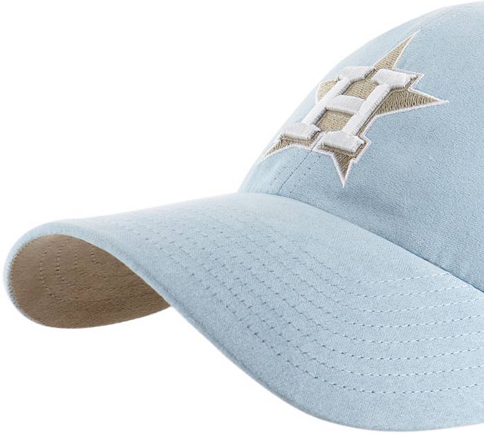 47 Adult Houston Astros Blue Batting Practice Suede Clean Up Adjustable Hat