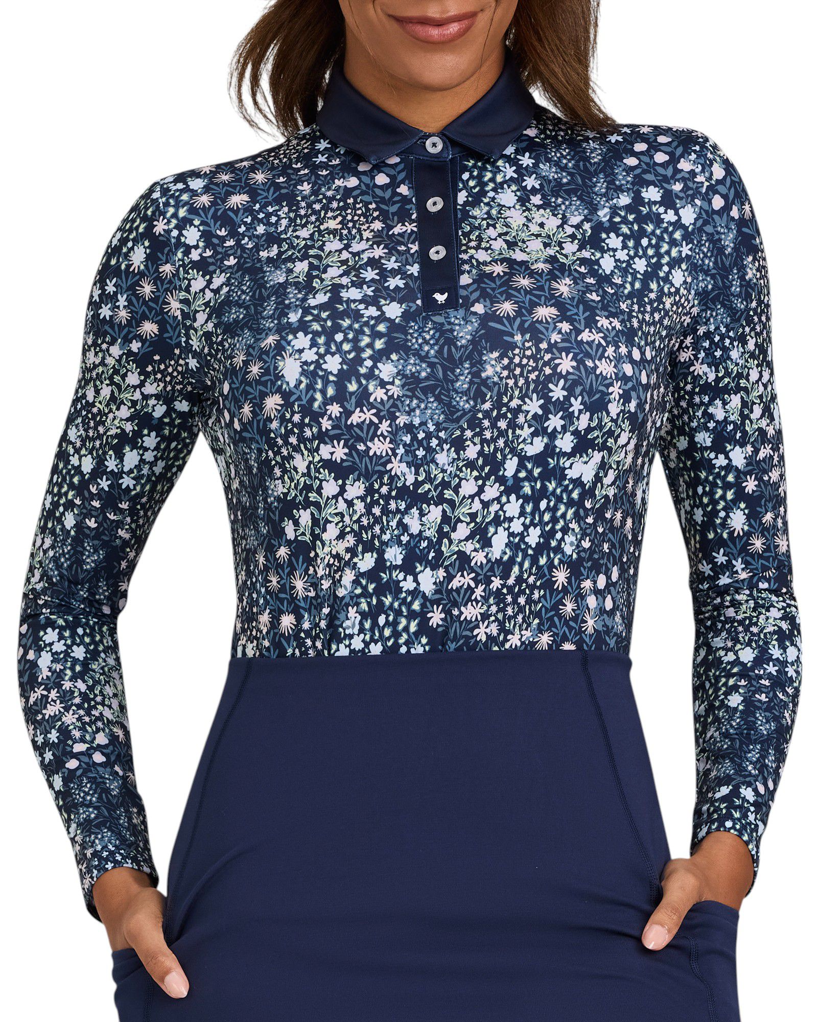 Bad Birdie Women's Long Sleeve Core Performance Golf Polo product image