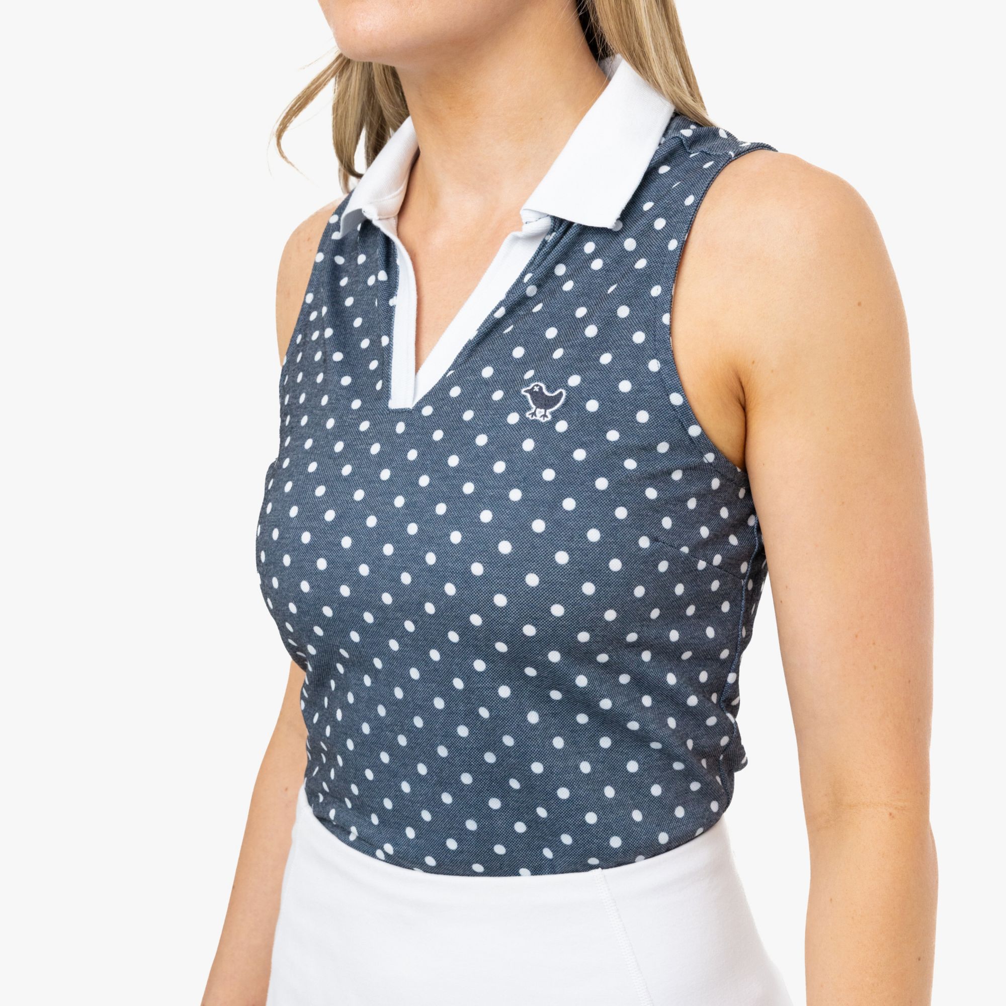 Bad Birdie Women's Sleeveless Johnny Collar Golf Polo product image