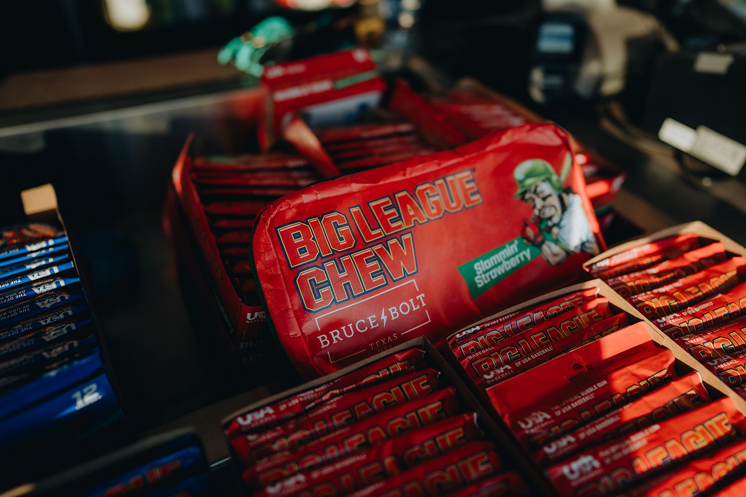 Bruce Bolt Youth Big League Chew Long Cuff Batting Gloves product image