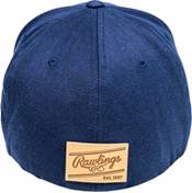 Black Clover + Rawlings Leather Patch Flat Brim Hat product image