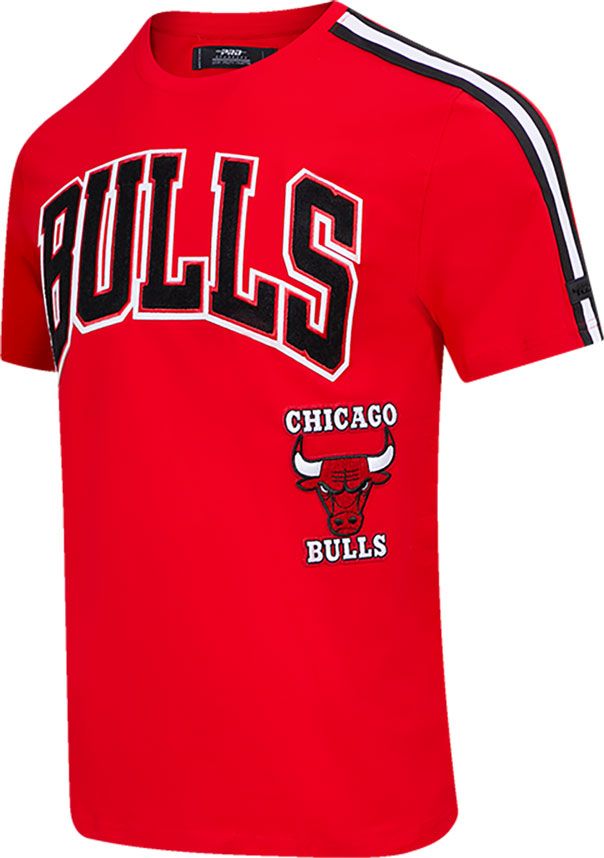 Pro Standard Adult Chicago Bulls Red Retro Striped T-Shirt product image