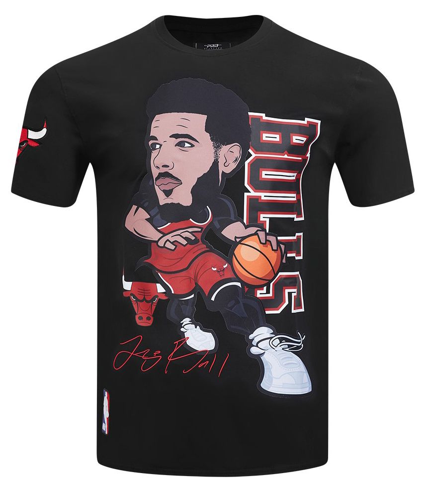 Pro Standard Men's Chicago Bulls Black Lonzo Ball #2 Drive Short Sleeve T-Shirt product image