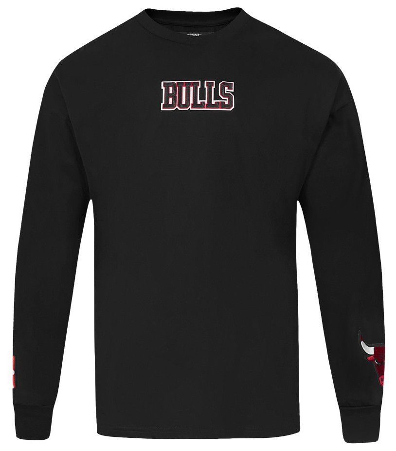 Pro Standard Men's Chicago Bulls Black Wingspan Drop Shoulder Long Sleeve T-Shirt product image