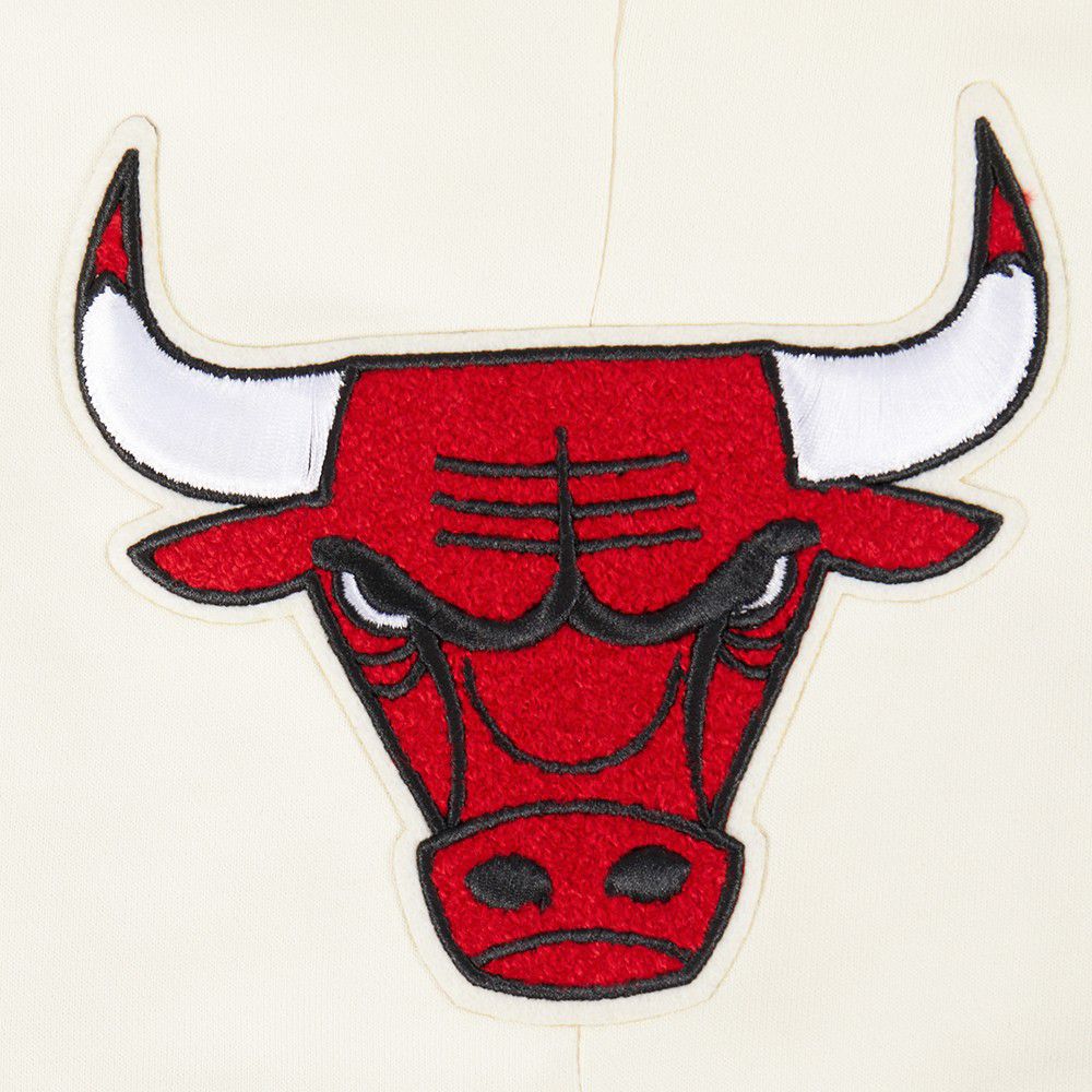 Pro Standard Men's Chicago Bulls Off White Classic Fleece Shorts product image