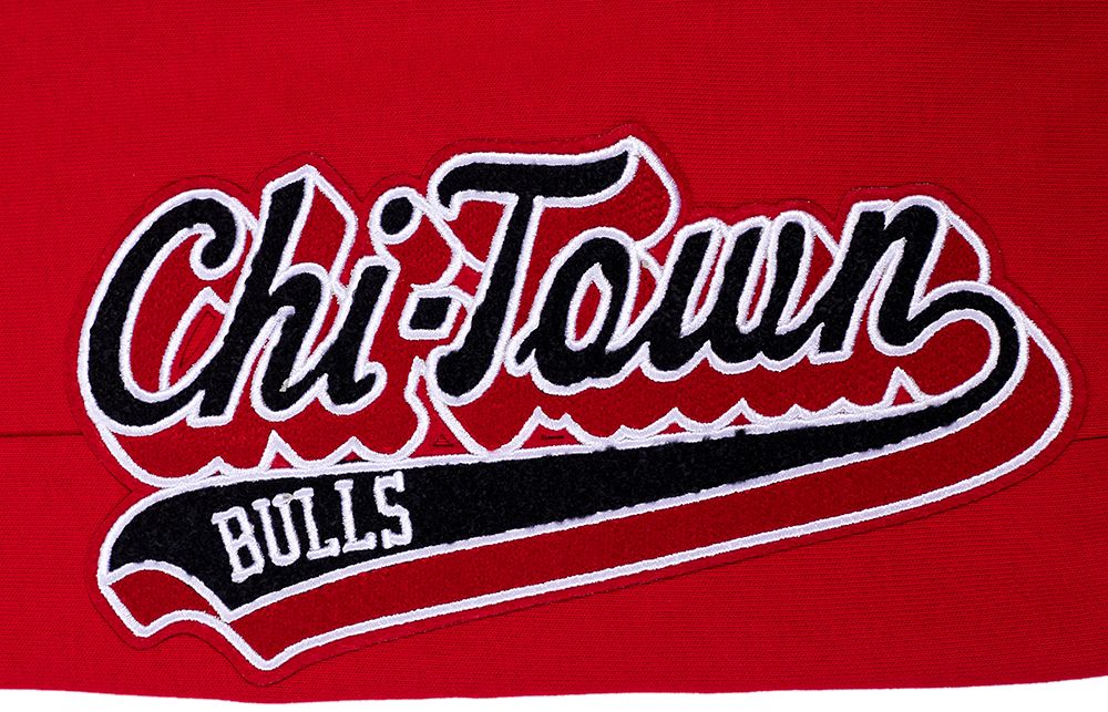 Pro Standard Men's Chicago Bulls Red Script Tail Rib Fleece Sweatpantss product image