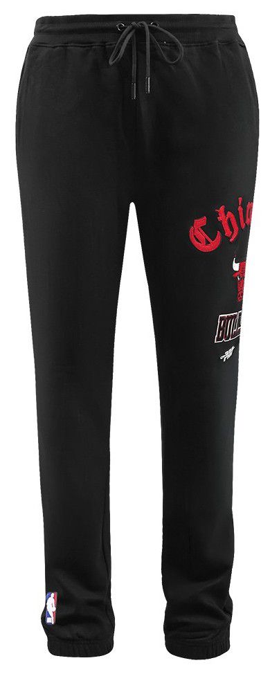 Pro Standard Men's Chicago Bulls Black Old English Fleece Sweatpants product image