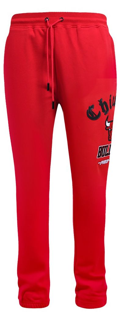 Pro Standard Men's Chicago Bulls Red Old English Fleece Sweatpants product image