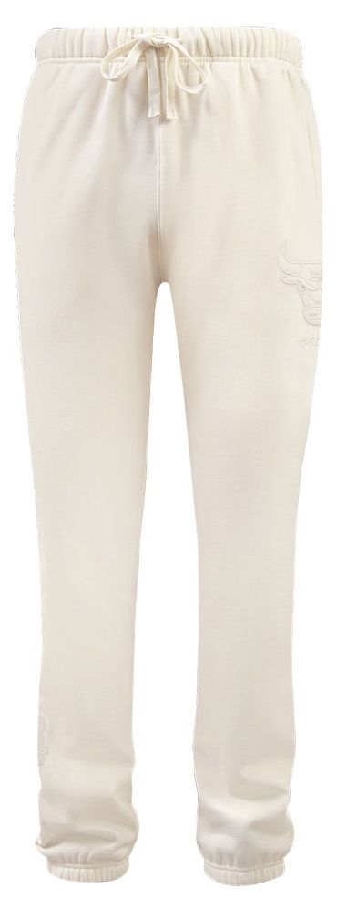 Pro Standard Men's Chicago Bulls Off White Neutral Fleece Sweatpants product image