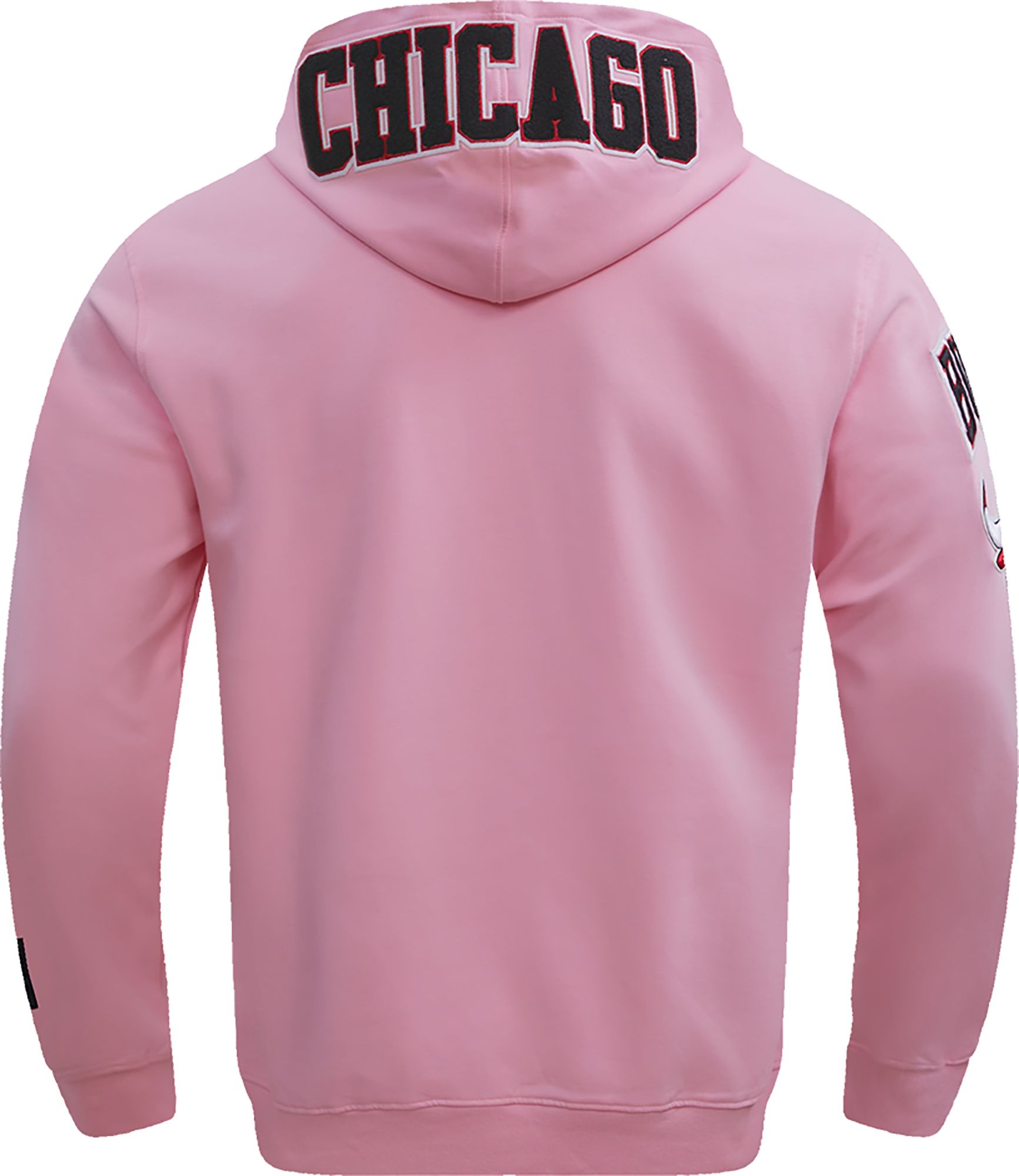 Pro Standard Men's Chicago Bulls Pink Chenille Pullover Hoodie product image