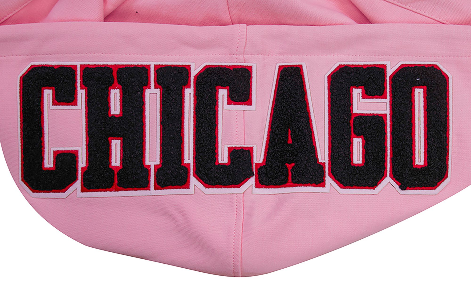 Pro Standard Men's Chicago Bulls Pink Chenille Pullover Hoodie product image