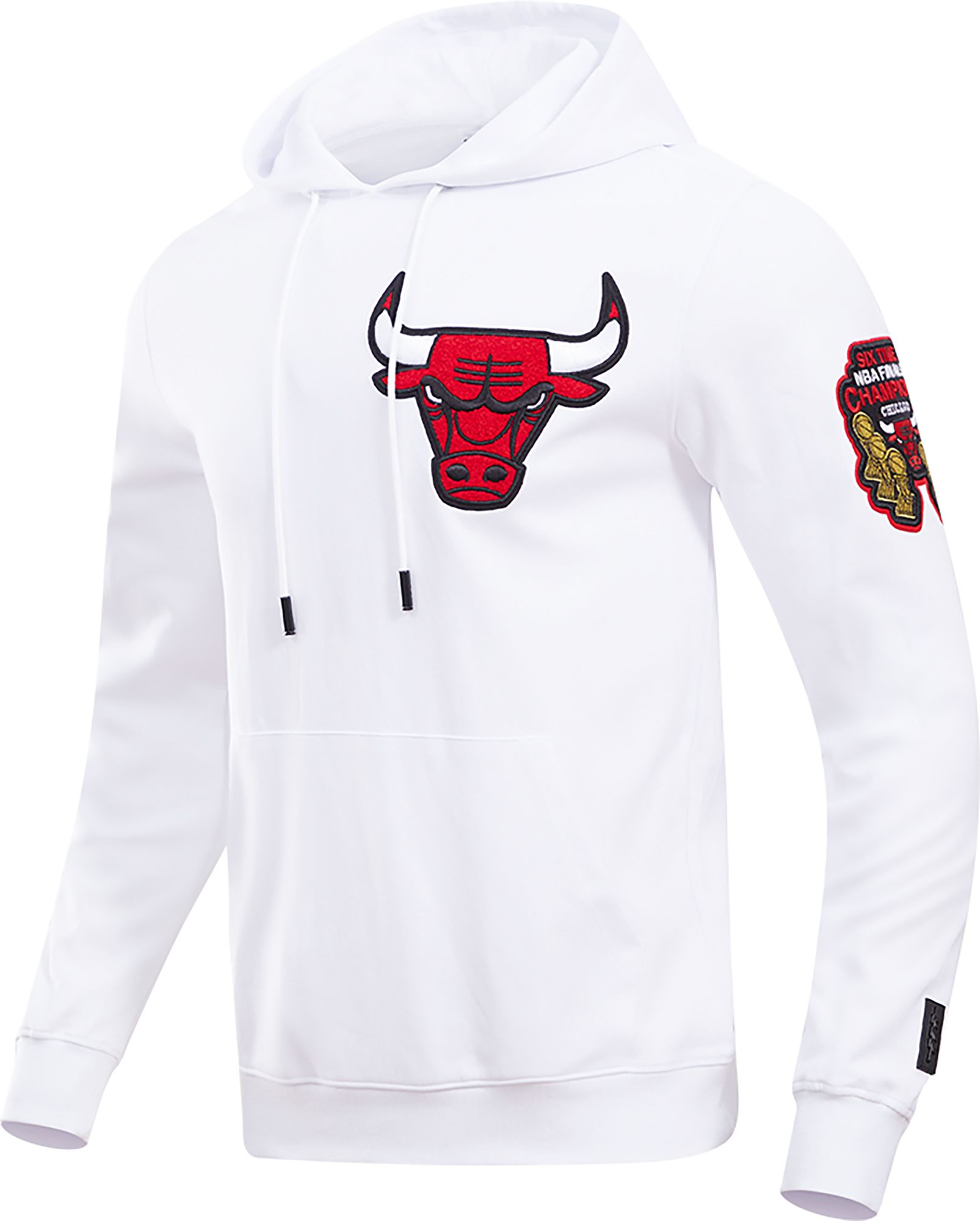 Pro Standard Men's Chicago Bulls White Chenille Pullover Hoodie product image