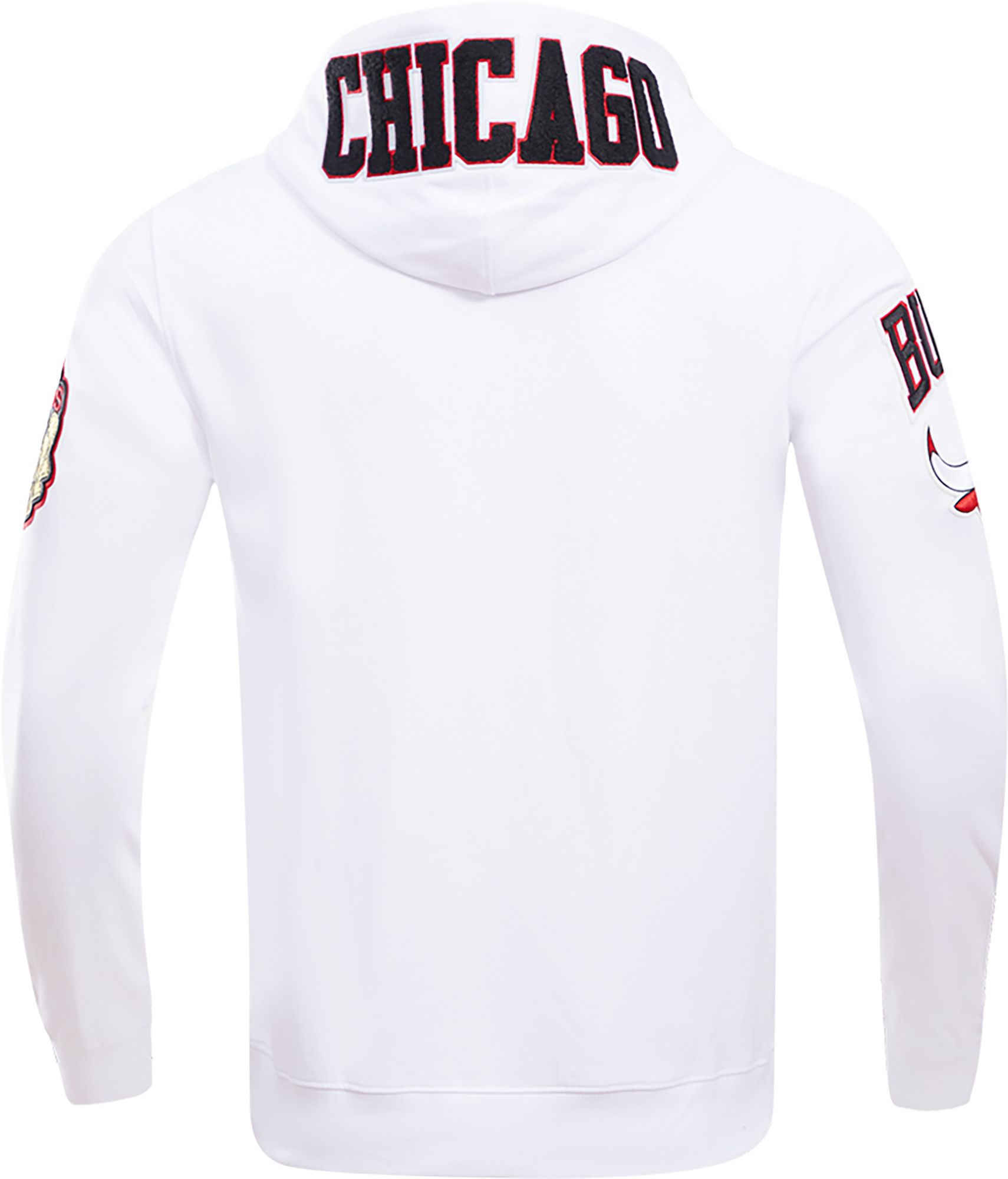 Pro Standard Men's Chicago Bulls White Chenille Pullover Hoodie product image