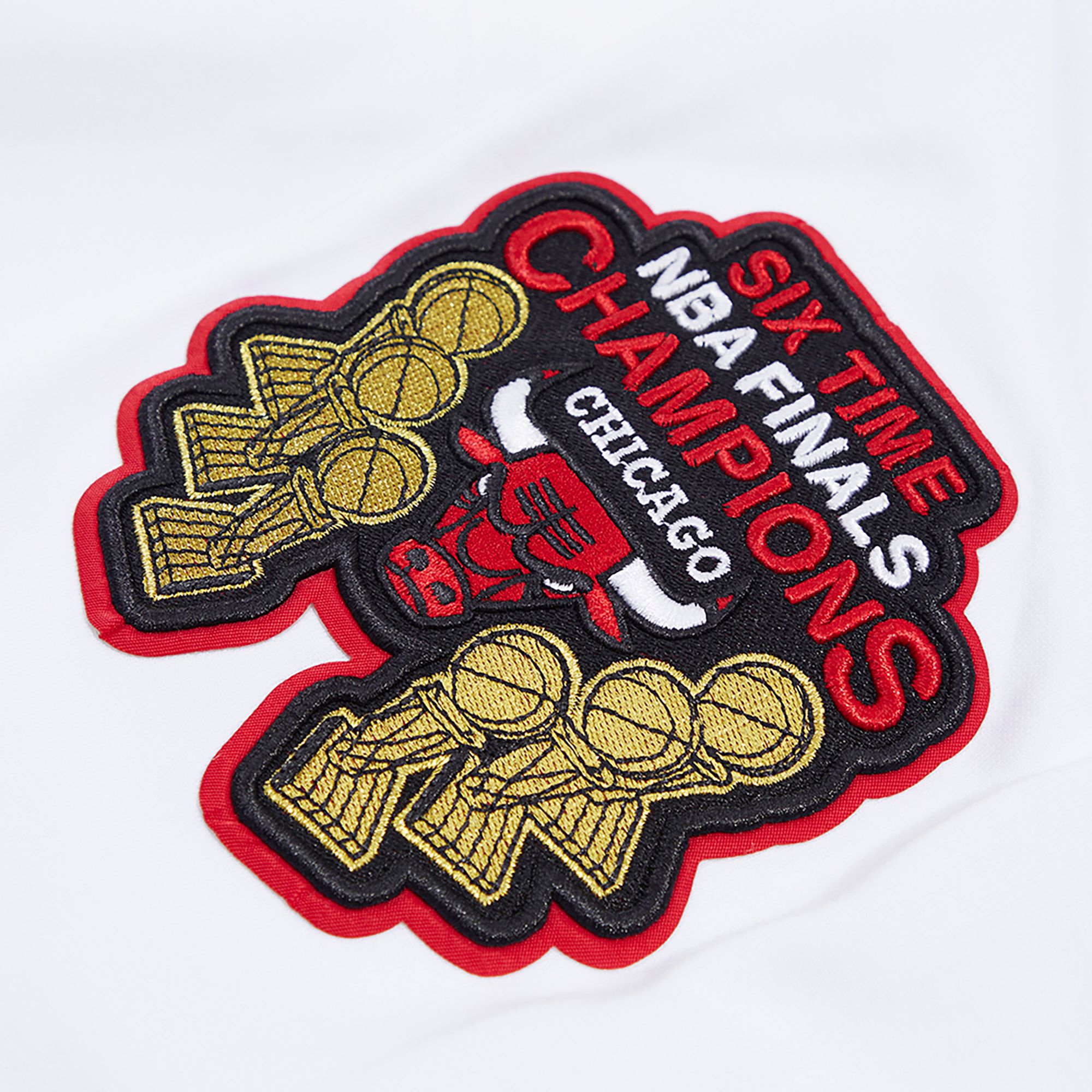 Pro Standard Men's Chicago Bulls White Chenille Pullover Hoodie product image