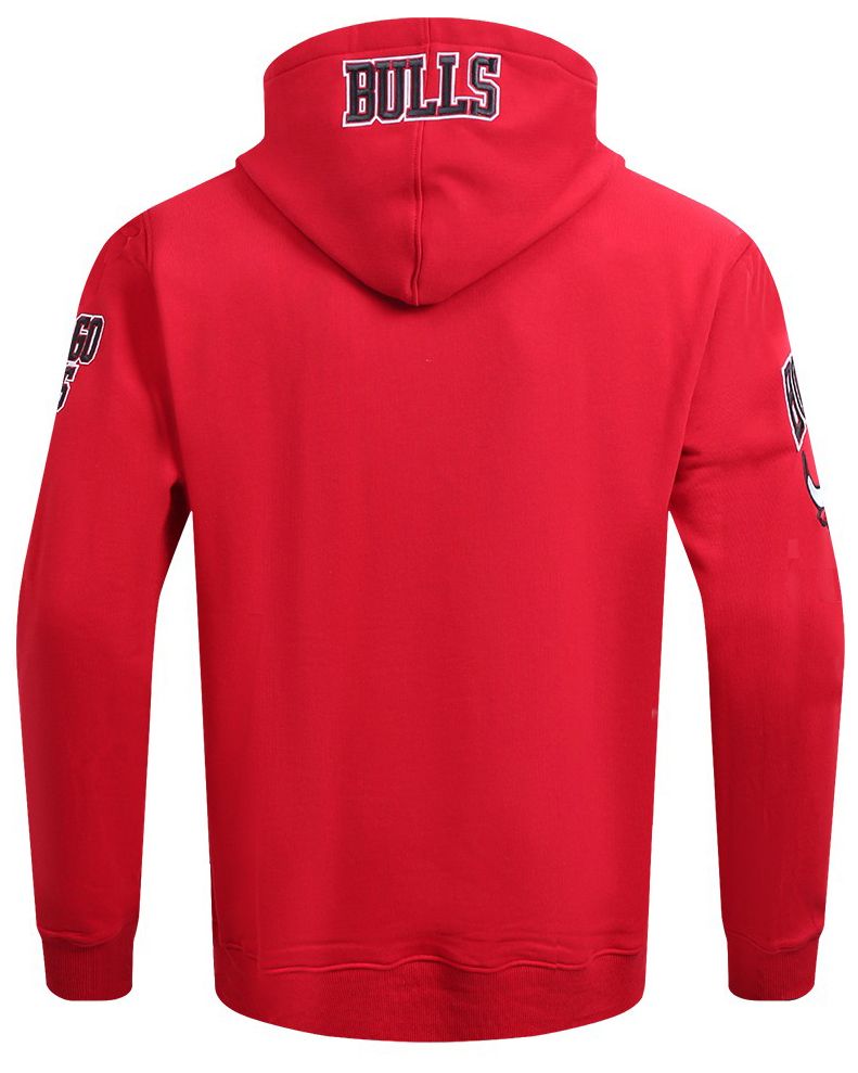 Pro Standard Men's Chicago Bulls Red Old English Fleece Pullover Hoodie product image