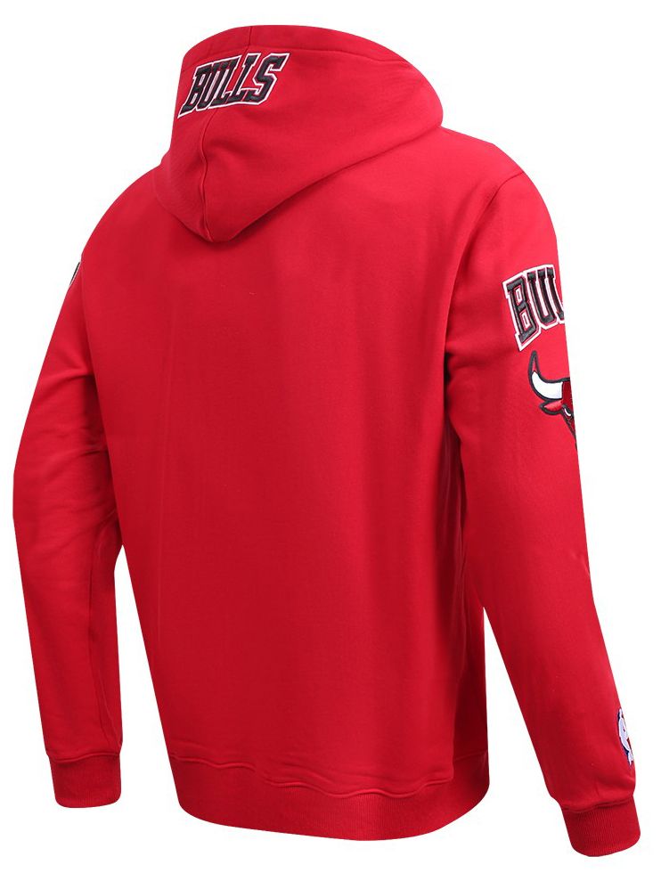 Pro Standard Men's Chicago Bulls Red Old English Fleece Pullover Hoodie product image