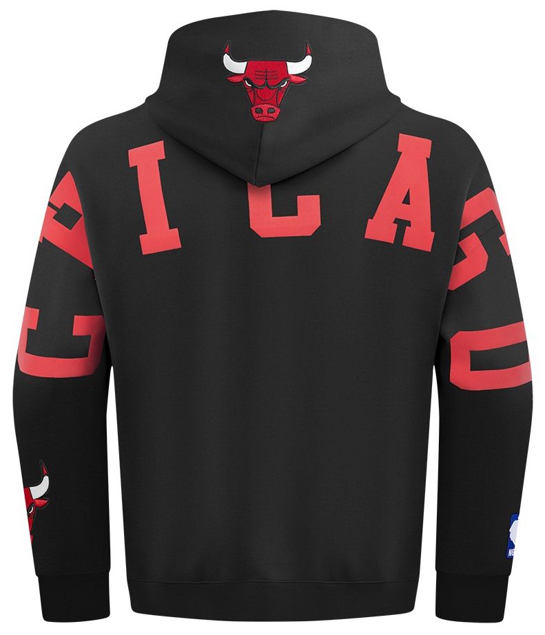 Pro Standard Men's Chicago Bulls Black Wingspan Drop Shoulder Hoodie product image