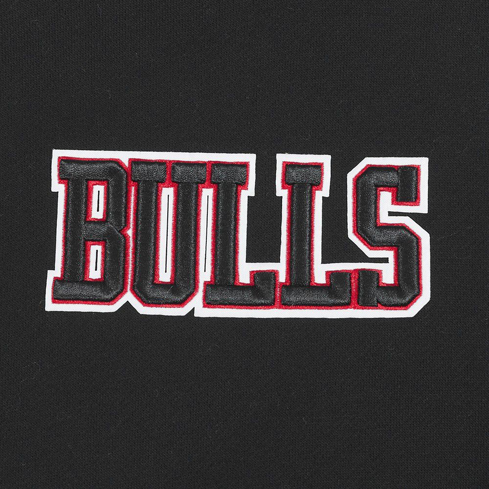 Pro Standard Men's Chicago Bulls Black Wingspan Drop Shoulder Hoodie product image
