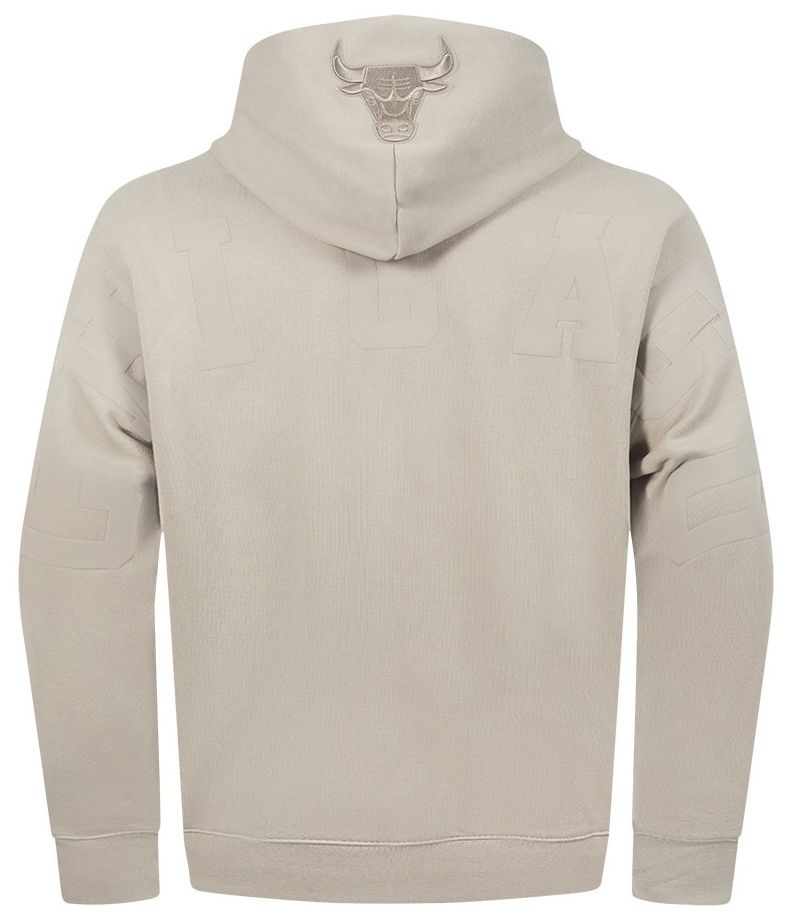 Pro Standard Men's Chicago Bulls Taupe Wingspan Drop Shoulder Hoodie product image