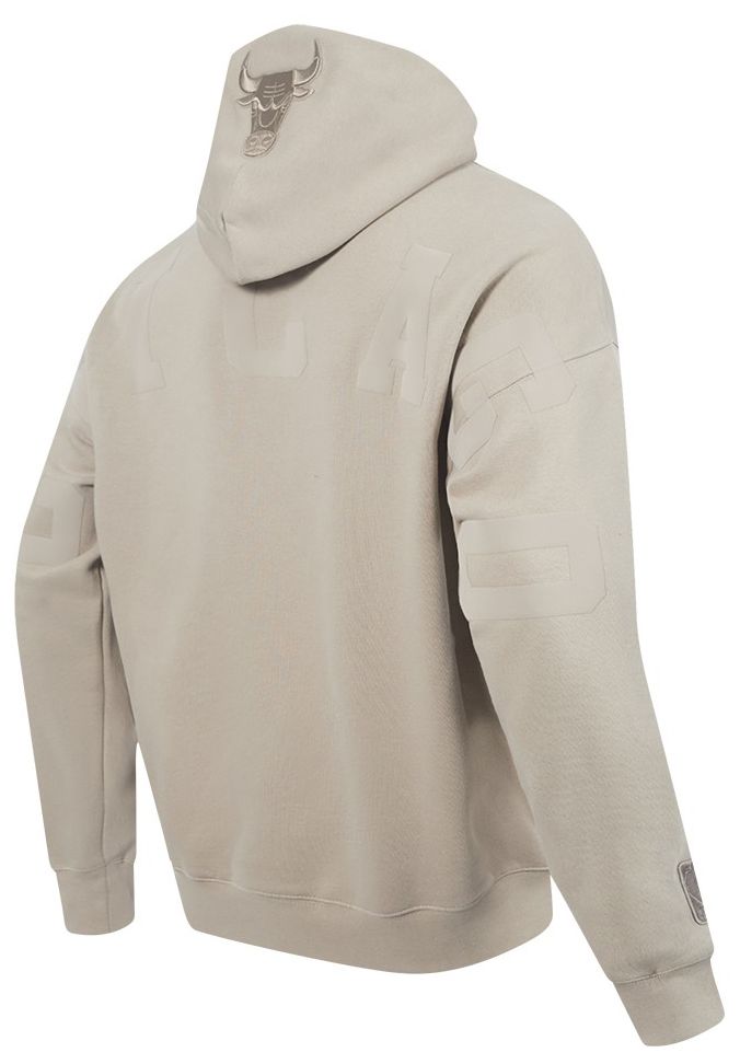 Pro Standard Men's Chicago Bulls Taupe Wingspan Drop Shoulder Hoodie product image