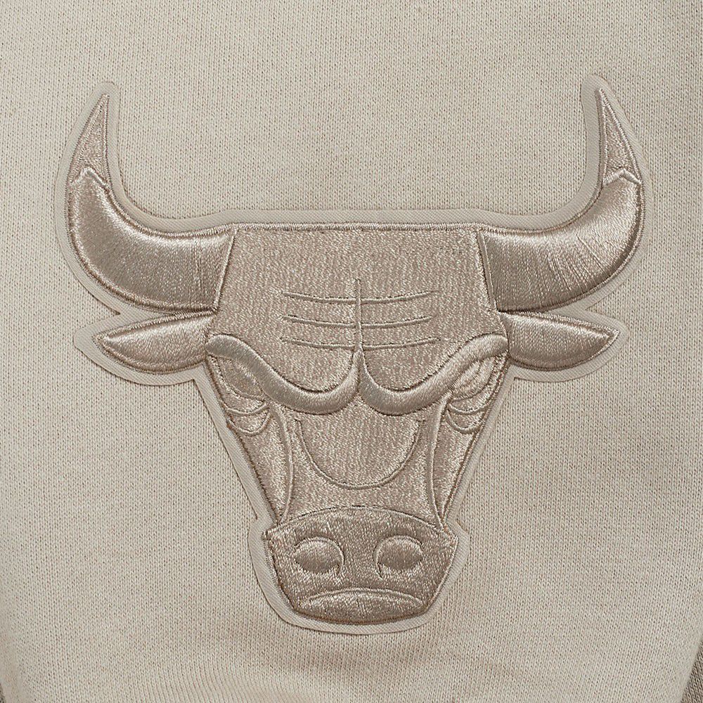 Pro Standard Men's Chicago Bulls Taupe Wingspan Drop Shoulder Hoodie product image