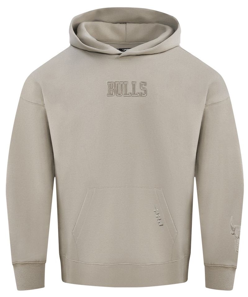 Pro Standard Men's Chicago Bulls Taupe Wingspan Drop Shoulder Hoodie product image
