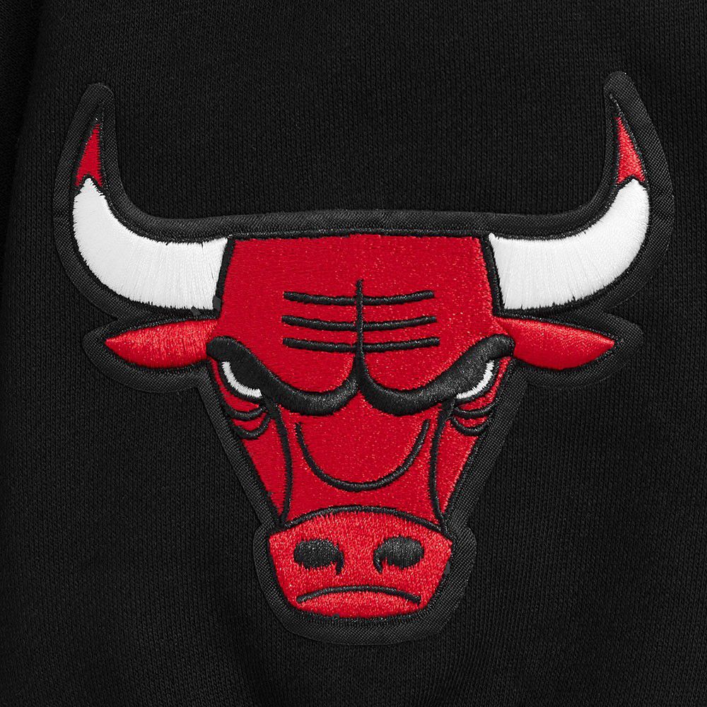 Pro Standard Men's Chicago Bulls Black Wingspan Drop Shoulder Fleece Crewneck Sweatshirt product image