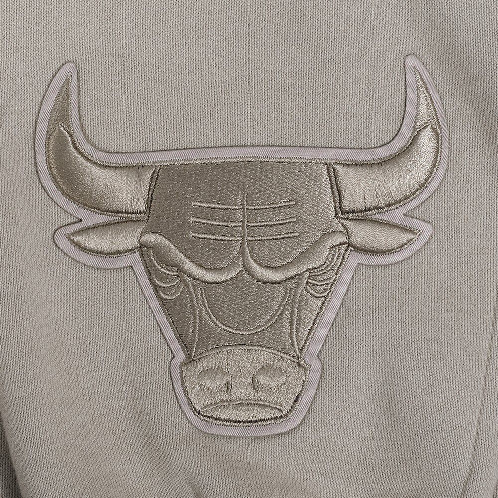 Pro Standard Men's Chicago Bulls Taupe Wingspan Drop Shoulder Fleece Crewneck Sweatshirt product image