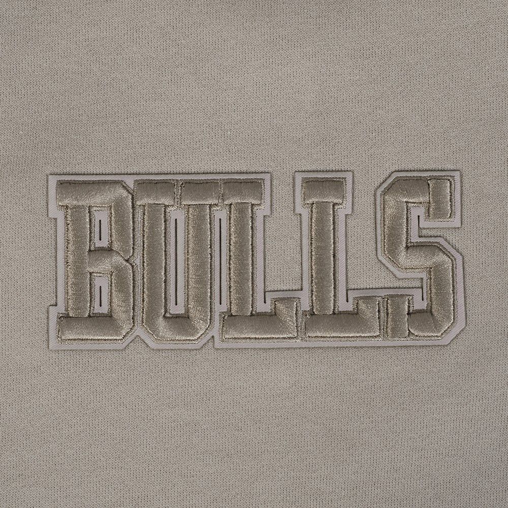 Pro Standard Men's Chicago Bulls Taupe Wingspan Drop Shoulder Fleece Crewneck Sweatshirt product image