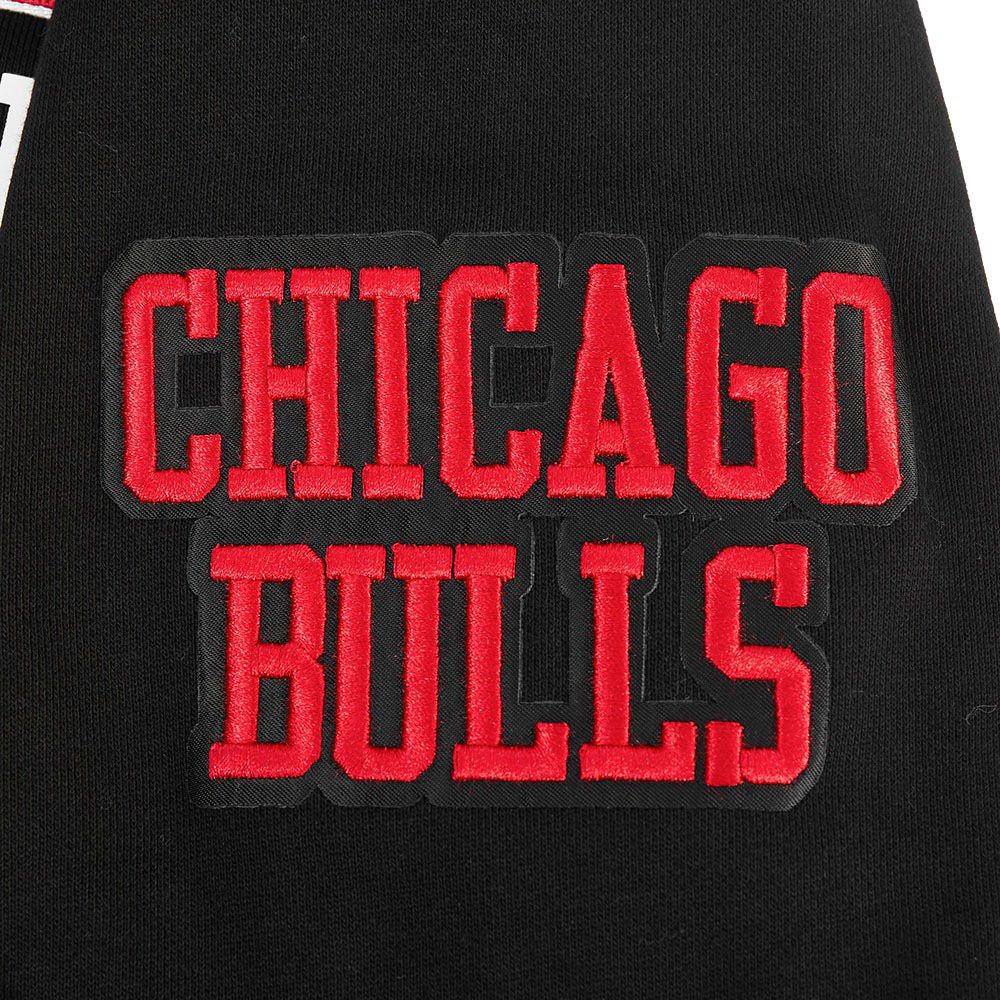 Pro Standard Men's Chicago Bulls Black Arch 1/4 Zip Pullover product image
