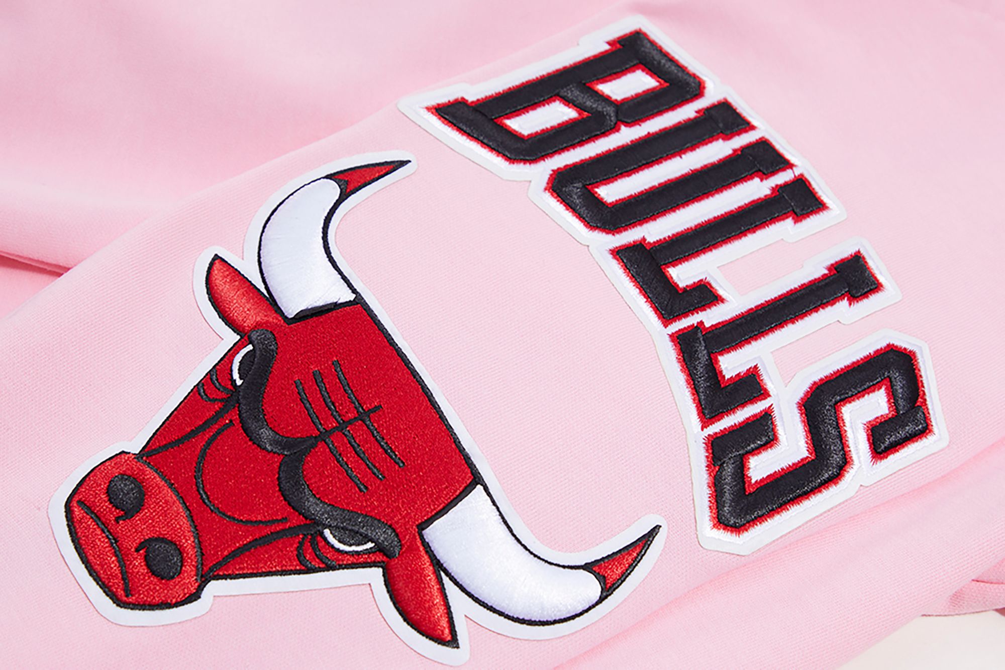 Pro Standard Men's Chicago Bulls Pink Chenille Full Zip Hoodie product image