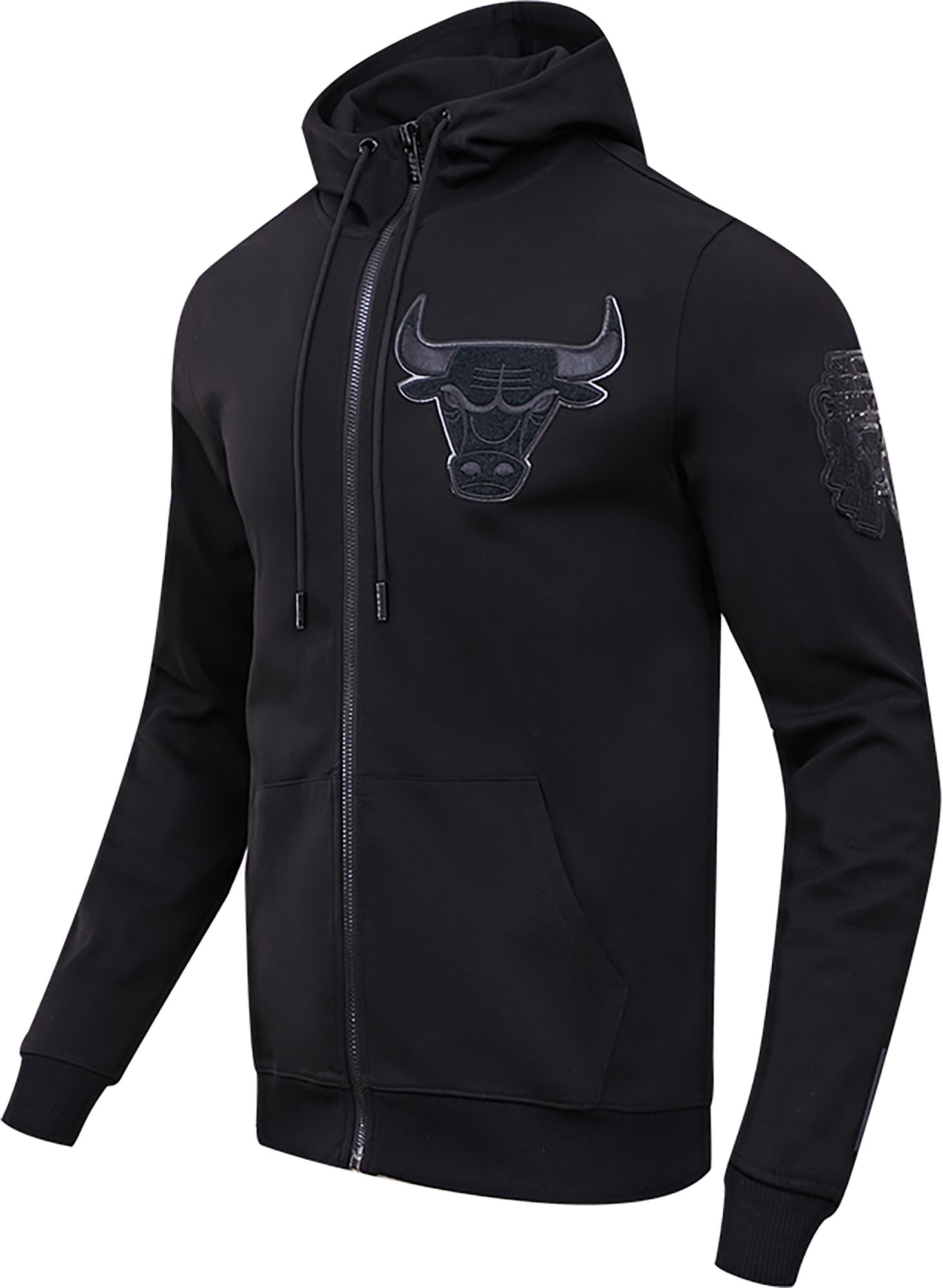 Pro Standard Men's Chicago Bulls Black Full Zip Hoodie product image